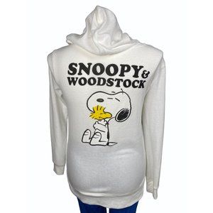 Peanuts Collection Womens Medium Lightweight Hoodie Sweater Woodstock Snoopy